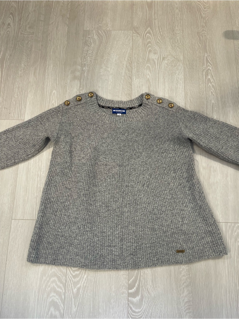 Burberry Blue Label Wool Blend Sweater Size 38 (lulu 6/8 fit) Gray Japanese